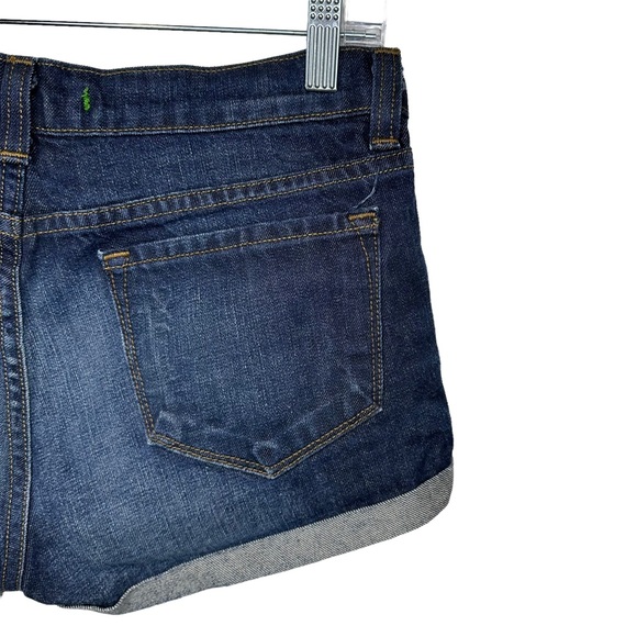 J Brand Jean Shorts Womens Cuffed Short Denim Stretch Mid Rise Dark Wash 26 - Picture 5 of 8